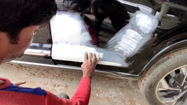 Hyundai Creta Left rear Door Dent & Paint work | Hyundai car repair смотреть онлайн