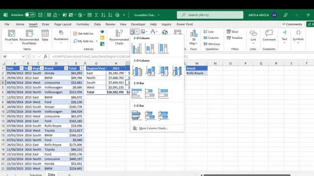 Dynamic Advanced Chart with Data Validation [Excel File link] смотреть онлайн
