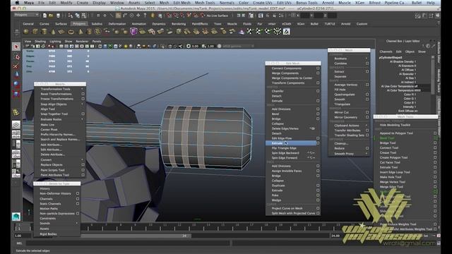 Mini-tank 3D modeling tutorial смотреть онлайн
