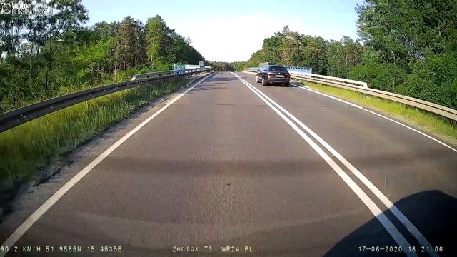 Kamera samochodowa Zenfox T3 - road test @ 1080p30 (kamera tylna / rear cam) смотреть онлайн