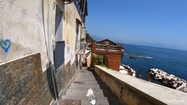 Napoli Marechiaro - Posillipo 4k UHD Walking Tour & Bicycle Tour #beach #bikeride #walkingtour смотреть онлайн