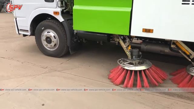 Dongfeng 4 CBM Dustbin & 1 CBM Water Tank Road Sweeper Vehicle смотреть онлайн