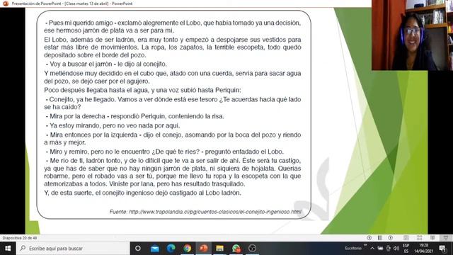 Identificar Información Implícita en una fábula 14 de Abril 2021. смотреть онлайн