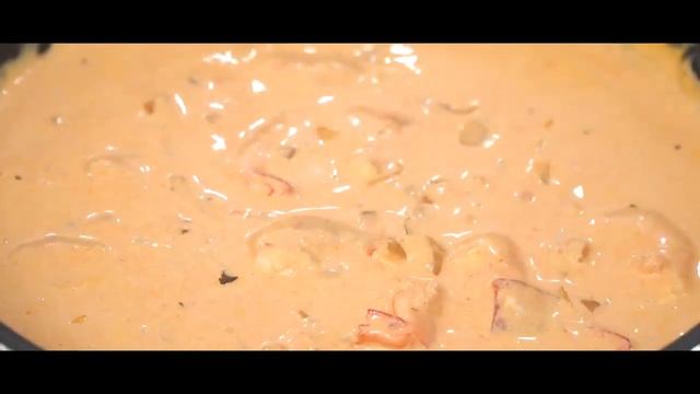 Корейская паста с креветками и розовым соусом смотреть онлайн