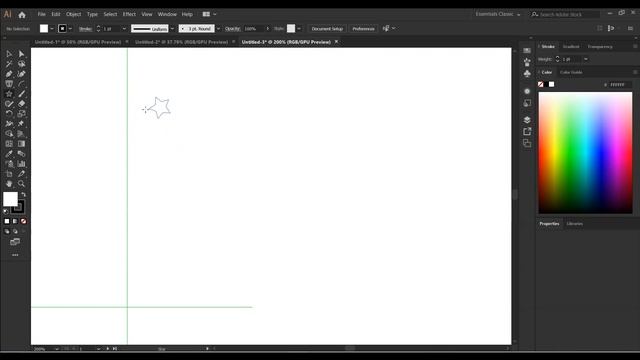 Ellipse, Polygon and Star Tool in Adobe illustrator Basic Practice смотреть онлайн