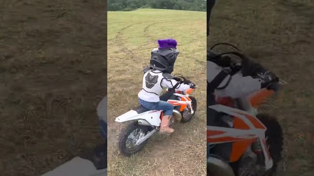 First Ride on the new Ktm 50 sx mini смотреть онлайн