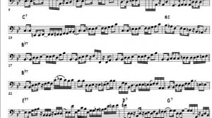 The Chicken, Jaco Pastorius bass line