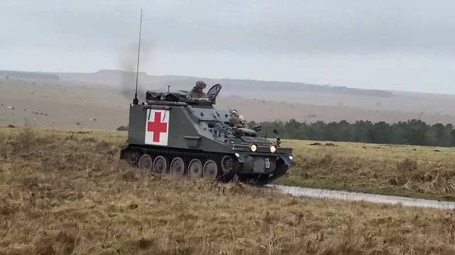 Household Cavalry,CVRT, Ambulance,Medics,Tanks 🚑💉🩺,Salisbury Plain, 17/02/21 🇬🇧 смотреть онлайн