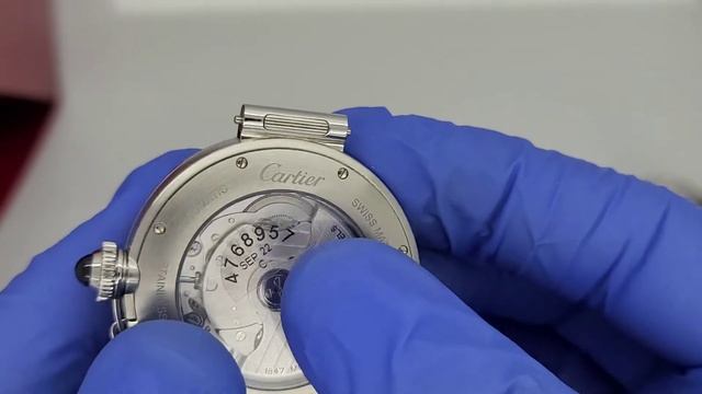 2021 Cartier Pasha 41mm Silver Dial 2 quick change bands смотреть онлайн