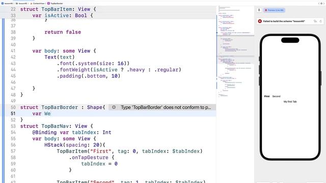 Изучаем SwiftUI | Урок 46 - делаем верхний Navigation Tab Bar смотреть онлайн