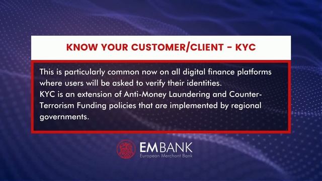What is Know Your Customer/Client - KYC | European Merchant Bank смотреть онлайн