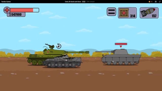 Tanks 2D Battle with Ratte смотреть онлайн