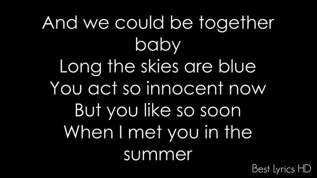Calvin Harris - Summer (Lyrics) смотреть онлайн