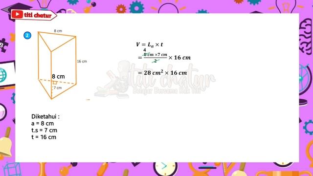 Jawaban Matematika Kelas 5 Halaman 167 | Mencari Volume Prisma Segitiga смотреть онлайн