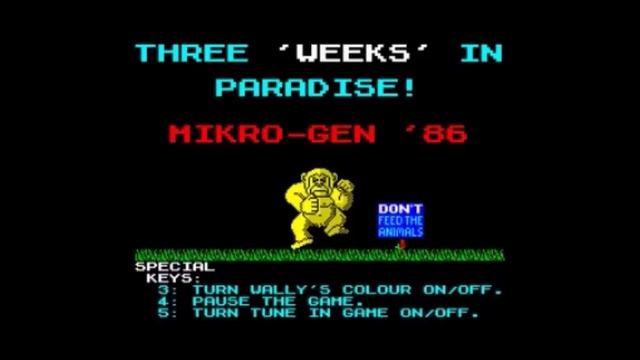 Three Weeks in Paradise Title Music (ZX Spectrum 48K) смотреть онлайн