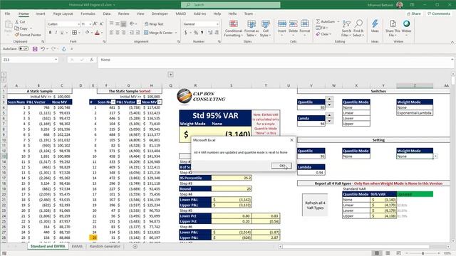 Tutorial#11 EWMA Historical VAR Calc смотреть онлайн