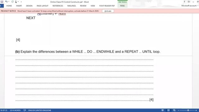 Algorithm Control Constructs Part 2 for Cambridge Computer Science смотреть онлайн