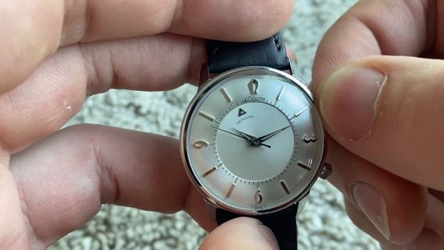 How to wind & operate Jaeger-LeCoultre Memovox cal 489, 814, 910 - pristine white sunburst dial 196 смотреть онлайн