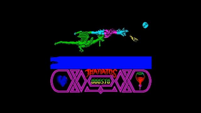 Thanatos (1986) 128k AY music version Walkthrough + Review, ZX Spectrum смотреть онлайн