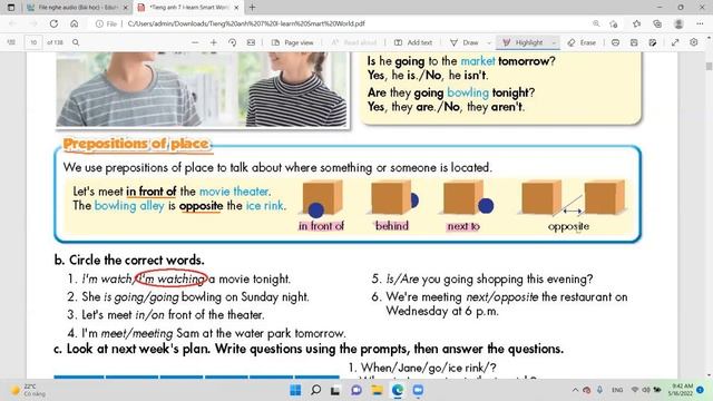 Tiếng Anh 7 I Learn Smart World - Unit 1 Free Time - Lesson 2 - Trang 7,8,9 смотреть онлайн