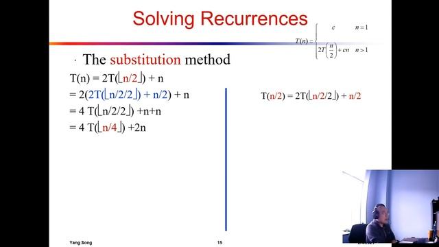 05-4 Solving recursion - substitution смотреть онлайн