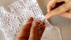 САЛФЕТКА КРЮЧКОМ филейное вязание (1 часть)