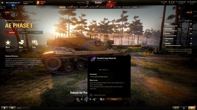 Unique Repair Kit, Frontline Booster, AE Phase I ► World of Tanks Patch 1.6 Update News смотреть онлайн
