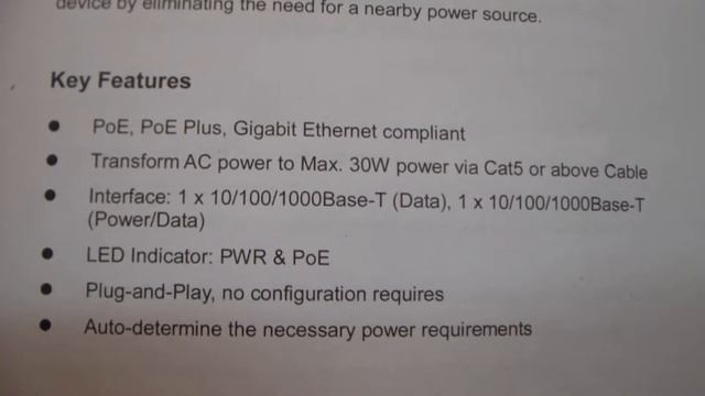 Rosewill RNWA-PoE-1000 Gigabit PoE+ Power Injector Review смотреть онлайн