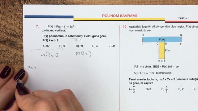 2022 ACİL MATEMATİK AYT ÇÖZÜMLERİ | Polinom Kavramı Test-1 | Syf: 6-7 #yks2022 #2022tayfa смотреть онлайн