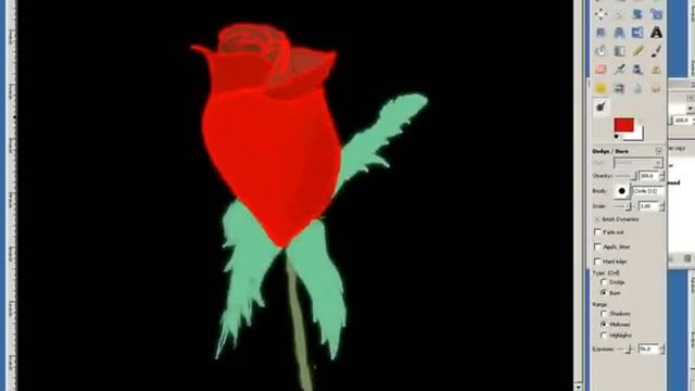 Me Drawing a Rose in gimp (sped up) смотреть онлайн