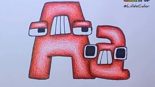 Drawing and Coloring Aa | Realistic Alphabet Lore смотреть онлайн