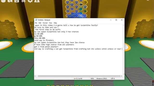 How To Get Turpentine Fast in Bee Swarm Simulator |Roblox смотреть онлайн