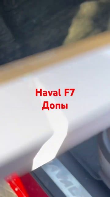 Хавал Ф7 допы. Накладки на пороги, карбон. смотреть онлайн