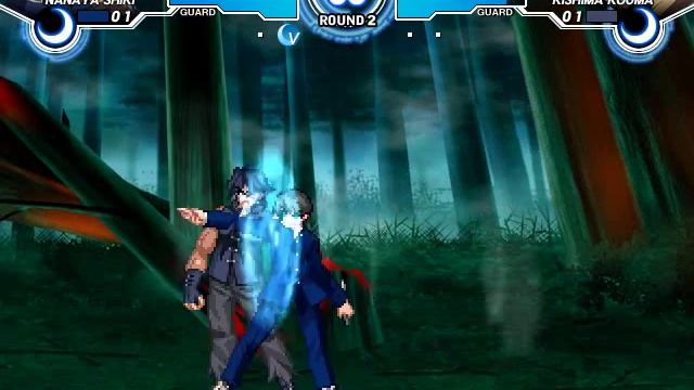 Melty Blood Actress Again Current Code - Shiki Nanaya Vs. Kouma Kishima