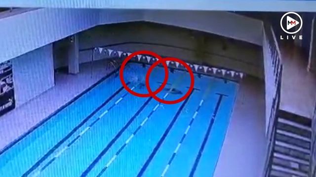 Hero! Cleaner saves drowning swimmer at gym pool смотреть онлайн