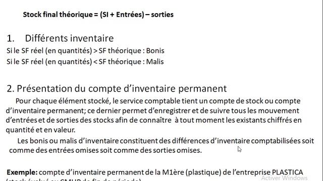 Comptabilité analytique: Traitement des stocks (suite 2/2) смотреть онлайн