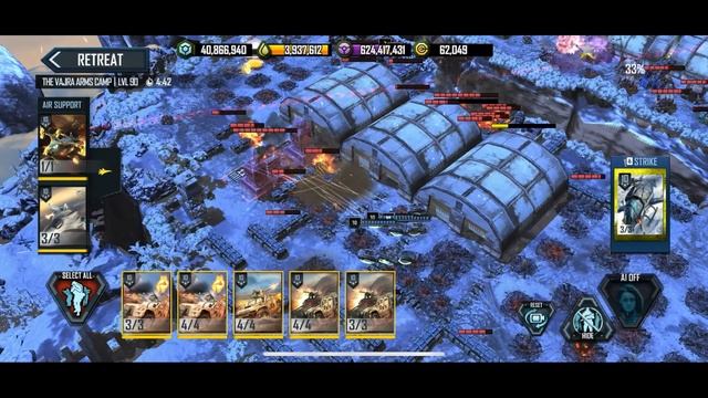 War Commander: Rogue Assault - Grim Winter (90) [T10 LVs + Titanus + Griffins, ~1k oil] смотреть онлайн