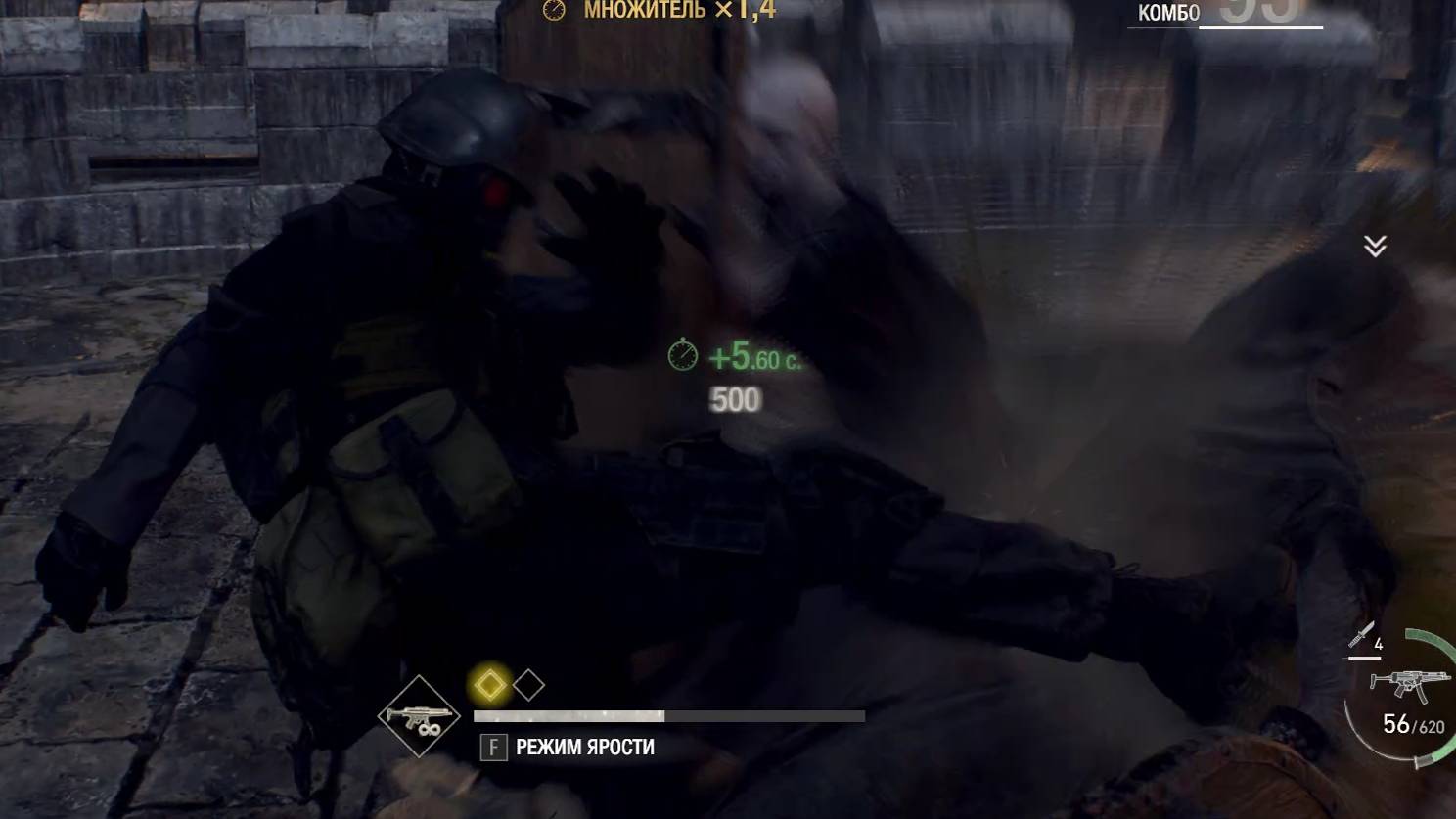 Resident Evil 4 Remake наемники замок за Ханка (Mercenaries Castle Hunk Football)