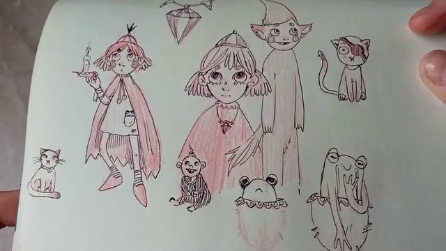 прикольный ОБЗОР НА СКЕТЧБУК✨✨✨ч.1♡´･ᴗ･`♡ смотреть онлайн