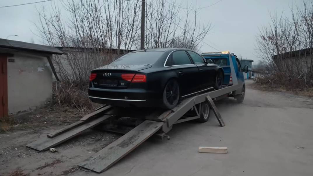 Audi A8 D4 Против  Утопленной BMW G30 Уничтоженные Тачки Как Не Попасть На Деньги