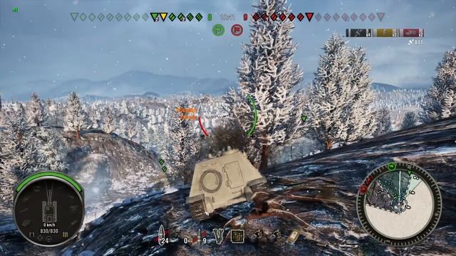 World of Tanks SU-100 M1 six kills, Ace Tanker Mastery Badge. смотреть онлайн
