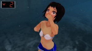 Girl Underwater Almost Drowned