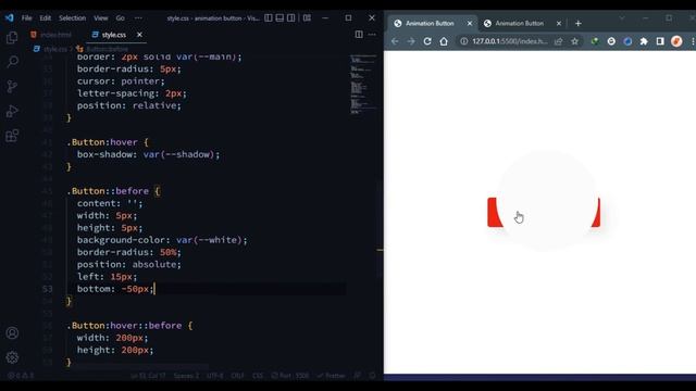 Button Hover Animation Effects Using HTML & CSS 🖲 смотреть онлайн