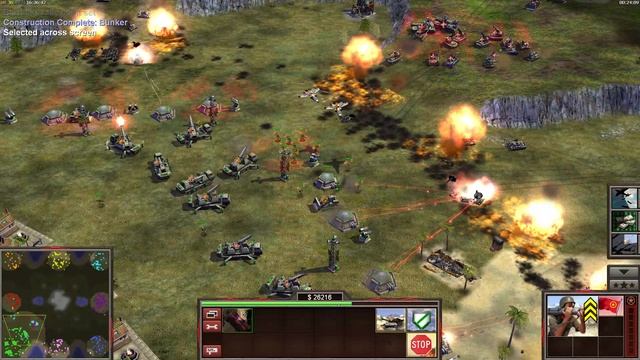 CHINA vs 7 Tank generals Command & Conquer TM Generals Zero Hour. смотреть онлайн