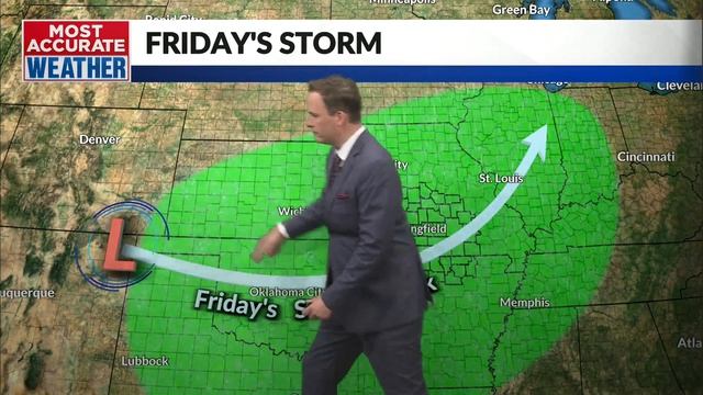 Heavier rain, slim severe weather risk are possibilities with Friday's storm. смотреть онлайн