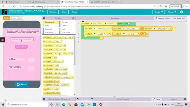 My Episode 01 | Calculator to calculate area and perimeter Drag and drop project смотреть онлайн