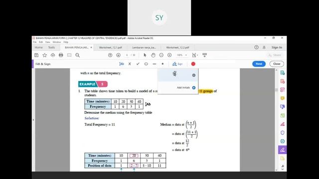 MATHS F2 - Chapter 12 - Measures of Central Tendencies Part 1 смотреть онлайн