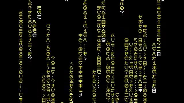 Matrix Digital Rain On The ZXSpectrum - 20200814