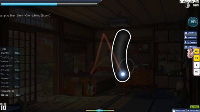 Osu! Silent Siren - Cherry Bomb смотреть онлайн