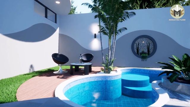 CASA HERMOSA DE UN PISO 12X25 / JMC ARQUITECTURA 2022 смотреть онлайн